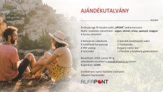 Ajándékutalvány SPEAK kurzusra
